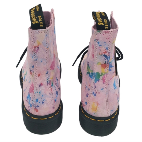 NWT Dr. Martens 1460 Pascal Confetti Lace Up Moto Boot 7 - Picture 7 of 9